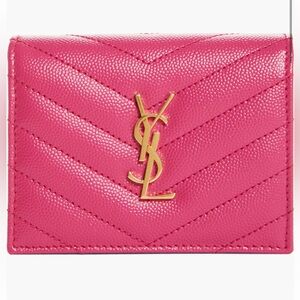 Saint Laurent Matelassé Leather Card Case